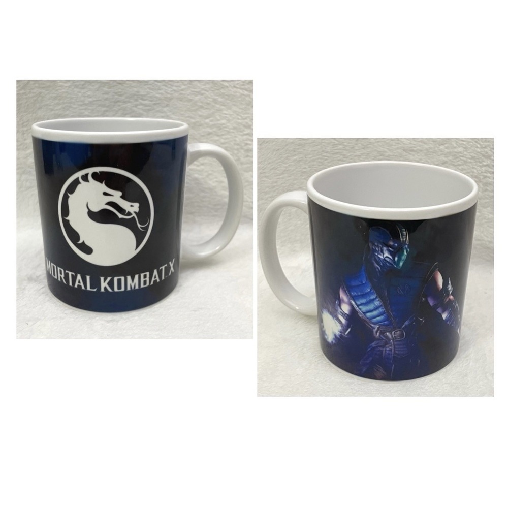 Cactus Coatings Mortal Kombat X Sub Zero Ceramic Mug Video Game Logo